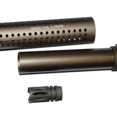 Alternative view of QD silencer 175 x 38 mm - TAN