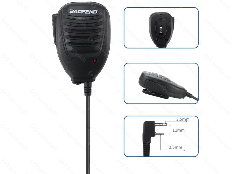 External Speaker with Mic for Baofeng Radios, Kenwood 2-pin - Black OD-A-BAOF008 asgbox.pl External Speaker with Mic for Baofeng Radios, Kenwood 2-pin - Black - obrazek 4