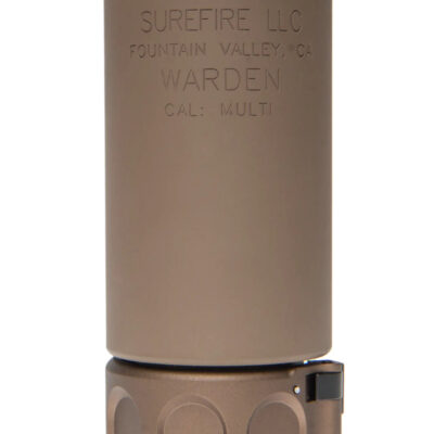 Alternative view of Angry Gun QD WARDEN BLAST Silencer (Full Markings), 14- mm (CCW) - Tan