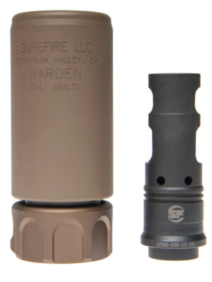 Angry Gun QD WARDEN BLAST Silencer (Full Markings), 14- mm (CCW) - Tan - obrazek 4