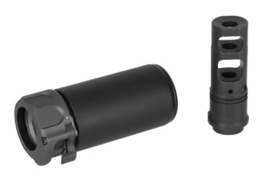 Angry Gun QD WARDEN BLAST Silencer (Full Markings), 14- mm (CCW) - Black - obrazek 2