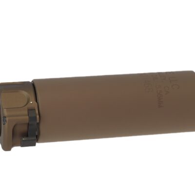 Alternative view of Angry Gun QD Mini SOCOM556 Silencer (Full Markings), 14- mm (CCW) - Tan