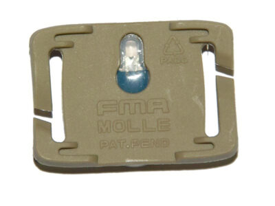 FMA MOLLE System Strobe Light Dark Earth, Tan Case - Red - obrazek 2