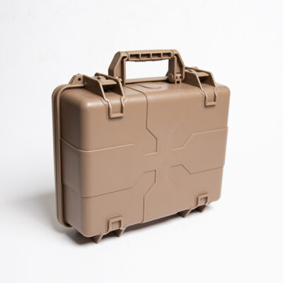 Alternative view of FMA Transport Plastic Case with Padding - Tan