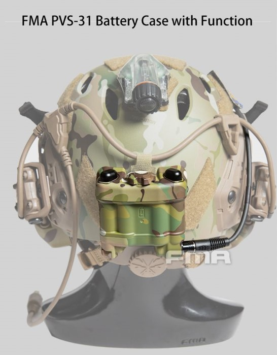 FMA PVS-31 Functional NVG Battery Case with IR Beacon - MC OD-A-TB1401-MC asgbox.pl FMA PVS-31 Functional NVG Battery Case with IR Beacon - MC - obrazek 2