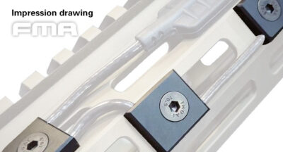 FMA CNC M-LOK Cable Management, Type C - Black - obrazek 3