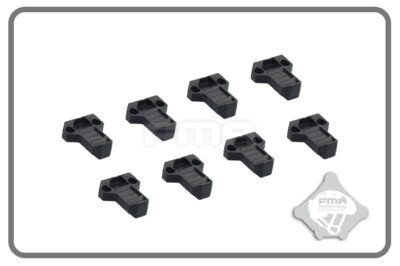 FMA Enlarged Magazine Pouch Pull Tabs, 8 pcs - Black