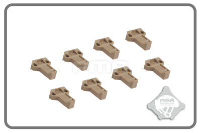 FMA Enlarged Magazine Pouch Pull Tabs, 8 pcs - Tan