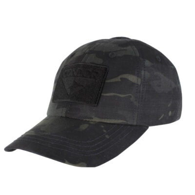 CONDOR Tactical Cap OPERATOR with Velcro Panels - Multicam Black(R)