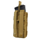 Single Open-Top M4 Mag MOLLE Pouch COYOTE - obrazek 2
