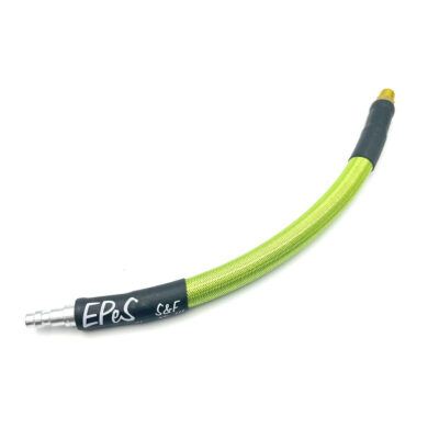 EPeS IGL HPA S a F Braided Hose, 20 cm, QD Foster  plus  1/8 NPT - Fresh Green
