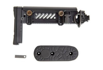 5KU PT-1 Folding Stock Gen2 for LCT / GHK / CYMA AK - Black - obrazek 3