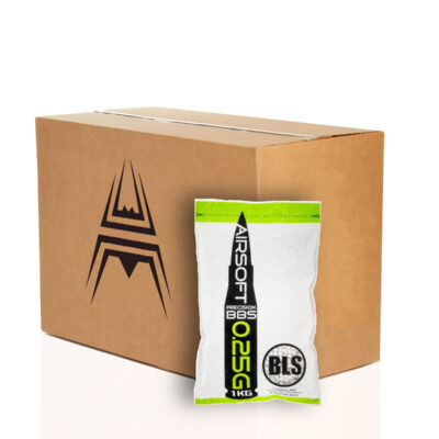 20x BLS Precision pellets 0,25g, 4000 BBs - White (box)