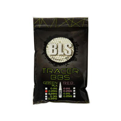 BLS BIO Tracer pellets 0,25g, 4000 BBs - Green Illuminating