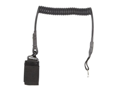 ASG Pistol Retention Lanyard with Carabiner - Black
