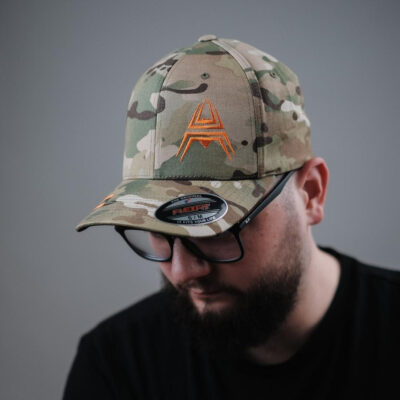 FLEXFIT Cap ANAREUS Spider logo orange - Multicam(R)