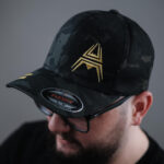 FLEXFIT Cap ANAREUS Spider logo yellow - Multicam BLACK(R) - obrazek 3