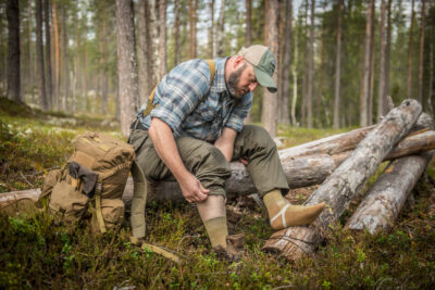 HELIKON MERINO Socks - Green/Coyote - obrazek 5