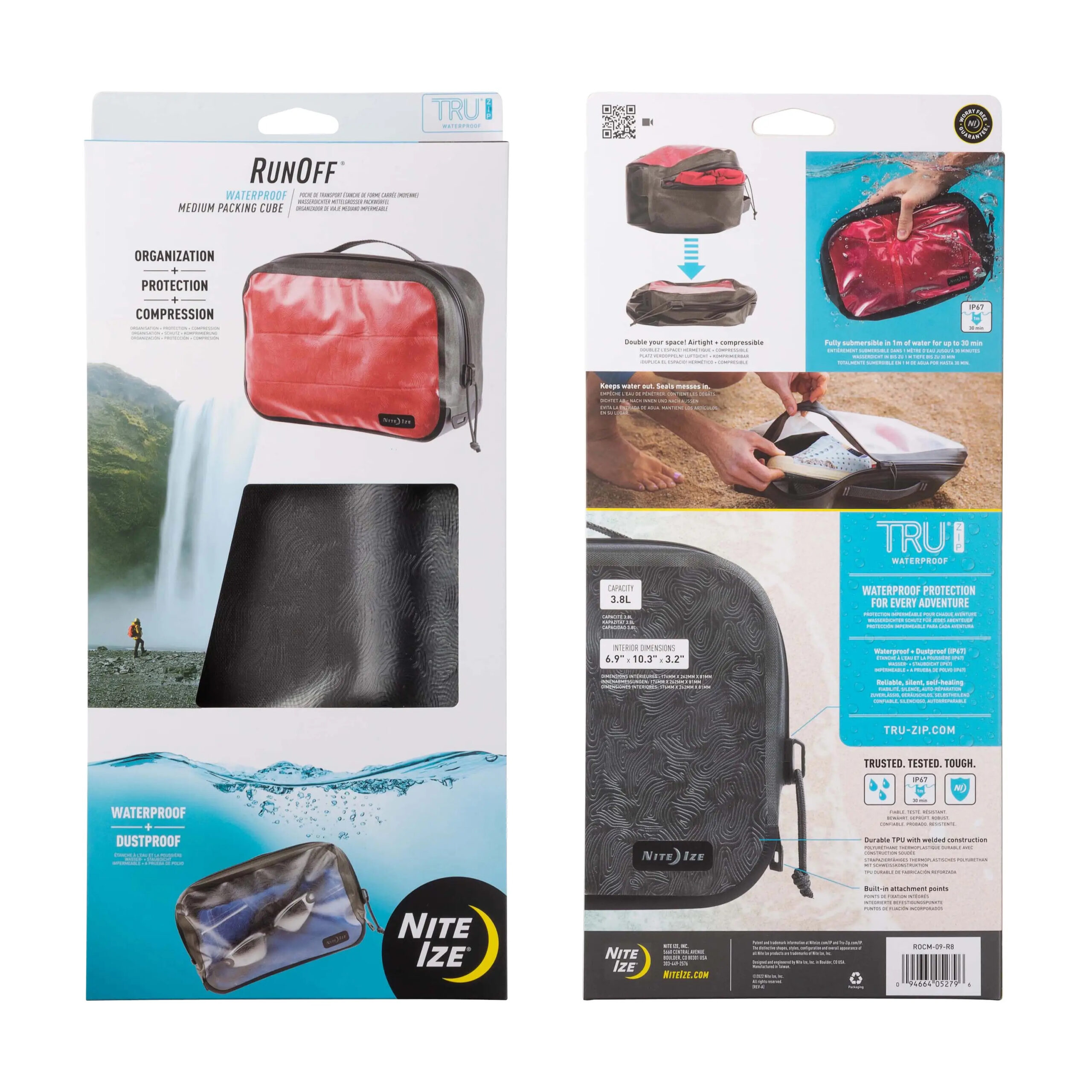 Nite Ize RunOff(R) Waterproof Packing Cube - medium OD-A-ROCM-09-R8 asgbox.pl Nite Ize RunOff(R) Waterproof Packing Cube - medium