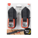 NITE IZE CAMJAM(R) TIE DOWN STRAPS 12ft (3.65 m), 2 Pcs – Red
