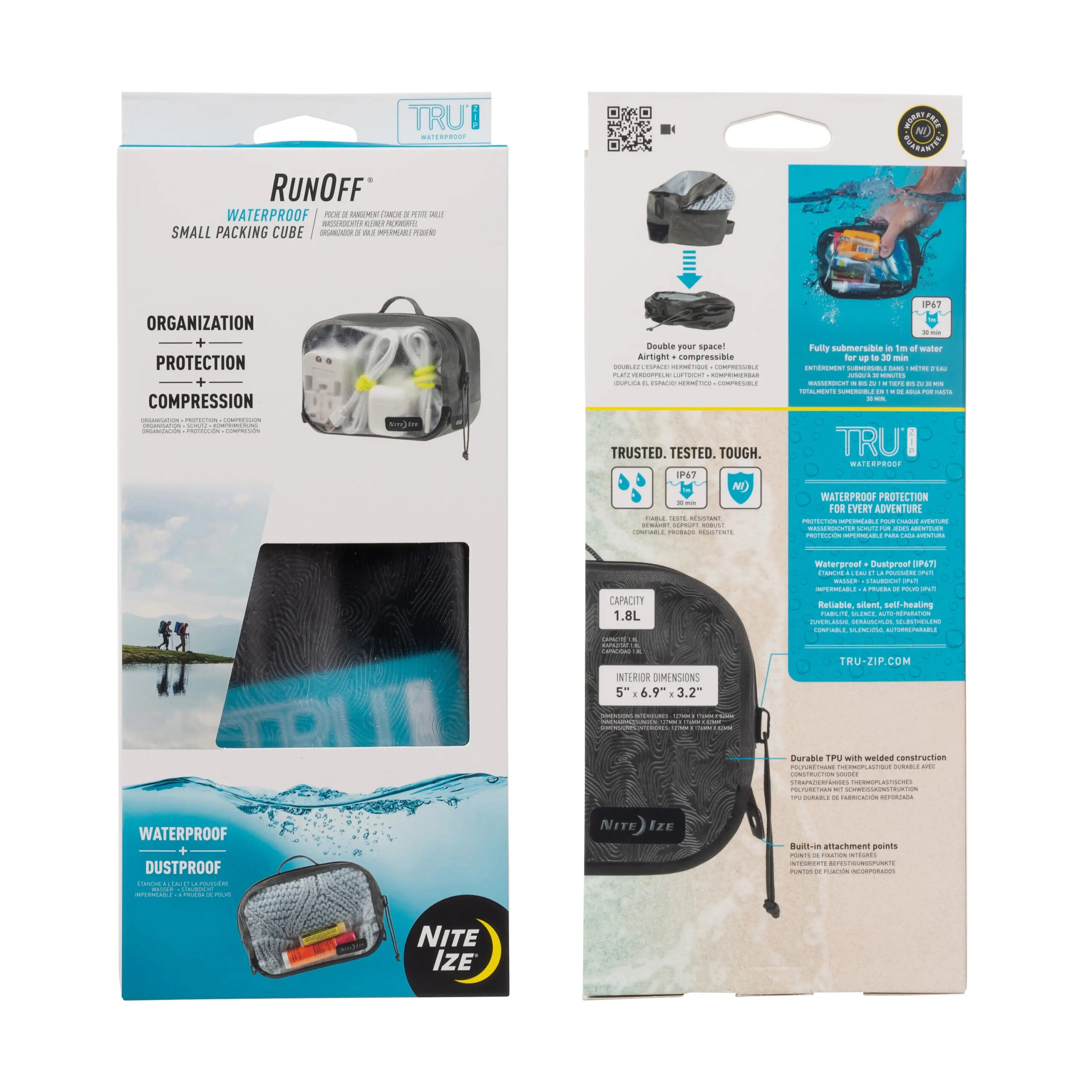 Nite Ize RunOff(R) Waterproof Packing Cube - small OD-A-ROCS-09-R3 asgbox.pl Nite Ize RunOff(R) Waterproof Packing Cube - small