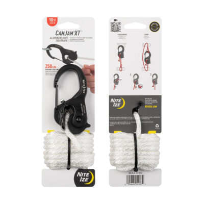 CamJam(R) XT(TM) Aluminum Rope Tightener  plus  10ft Rope, black - large