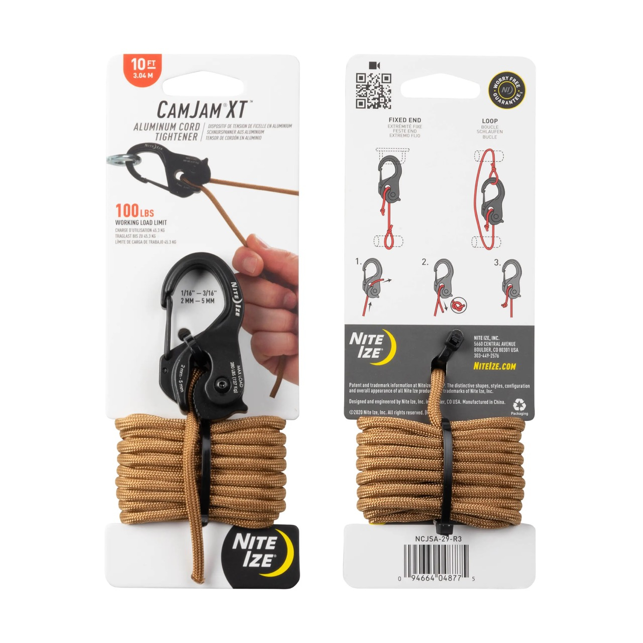 CamJam(R) XT(TM) Aluminum Rope Tightener plus 3m Paracord, black - large OD-A-NCJSA-29-R3 asgbox.pl CamJam(R) XT(TM) Aluminum Rope Tightener plus 3m Paracord, black - large