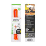 GEAR TIE(R) REUSABLE RUBBER TWIST TIE(TM) (2pcs), Orange - length 12"