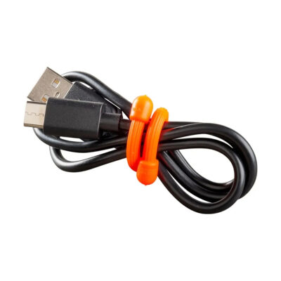 Alternative view of GEAR TIE(R) REUSABLE RUBBER TWIST TIE(TM) (2pcs), Orange - length 12"