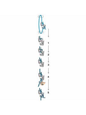 Figure 9(R) Rope Tightener, silver - small - obrazek 3