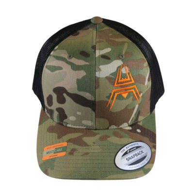 Alternative view of Retro Trucker Cap ANAREUS Spider logo orange - Multicam(R)
