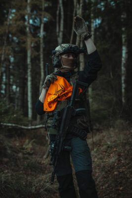 ANAREUS dead rag with velcro - orange - obrazek 2