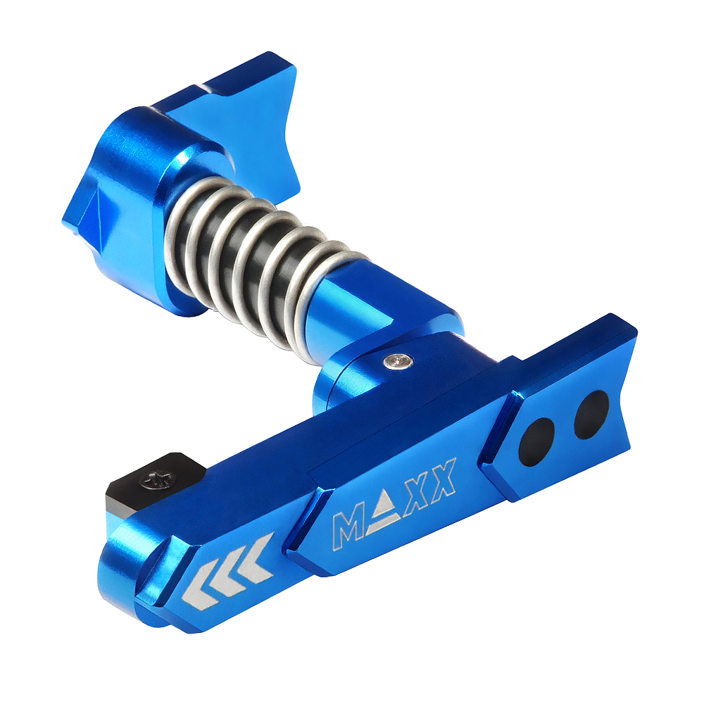 CNC Aluminum Advanced Magazine Release Style A for M4/M16 - Blue OD-A-MX-MAR001SAU asgbox.pl CNC Aluminum Advanced Magazine Release Style A for M4/M16 - Blue - obrazek 2