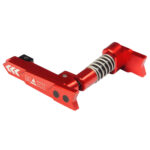 CNC Aluminum Advanced Magazine Release Style A for M4/M16 - Red - obrazek 4