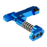 CNC Aluminum Advanced Magazine Release Style B for M4/M16 - Blue - obrazek 3