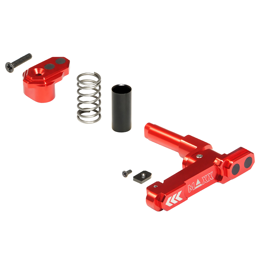 CNC Aluminum Advanced Magazine Release Style B for M4/M16 - Red OD-A-MX-MAR001SBR asgbox.pl CNC Aluminum Advanced Magazine Release Style B for M4/M16 - Red