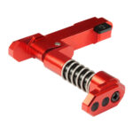CNC Aluminum Advanced Magazine Release Style B for M4/M16 - Red - obrazek 3