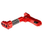 CNC Aluminum Advanced Magazine Release Style B for M4/M16 - Red - obrazek 5