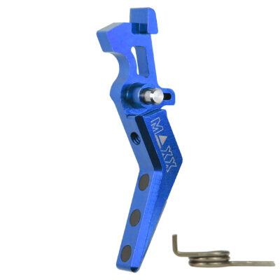 CNC Aluminum Advanced Trigger (Style A) (Blue) for M16 AEG Series
