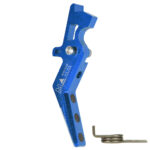 CNC Aluminum Advanced Trigger (Style A) (Blue) for M16 AEG Series - obrazek 2