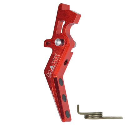 Alternative view of CNC Aluminum Advanced Trigger (Style A) (Red) for M16 AEG Series