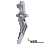 CNC Aluminum Advanced Trigger (Style A) (Silver) for M16 AEG Series - obrazek 4
