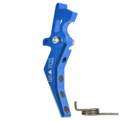 Alternative view of CNC Aluminum Advanced Trigger (Style B) (Blue) for M16 AEG Series