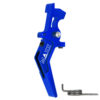 CNC Aluminum Advanced Speed Trigger (Style A) (Blue) for M16 AEG Series OD-A-MX-TRG002SAU asgbox.pl
