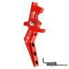 CNC Aluminum Advanced Speed Trigger (Style A) (Red) for M16 AEG Series OD-A-MX-TRG002SAR asgbox.pl
