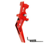 CNC Aluminum Advanced Speed Trigger (Style A) (Red) for M16 AEG Series - obrazek 3