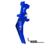 CNC Aluminum Advanced Speed Trigger (Style B) (Blue) for M16 AEG Series - obrazek 3