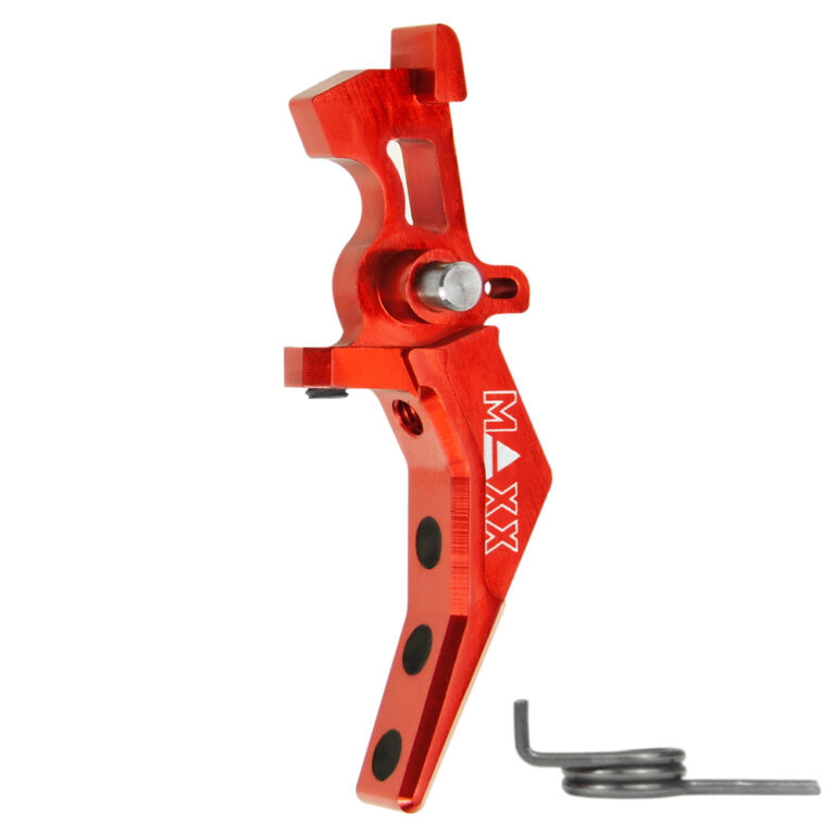 CNC Aluminum Advanced Speed Trigger (Style B) (Red) for M16 AEG Series