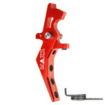 CNC Aluminum Advanced Speed Trigger (Style B) (Red) for M16 AEG Series - obrazek 2