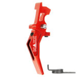CNC Aluminum Advanced Speed Trigger (Style B) (Red) for M16 AEG Series - obrazek 3
